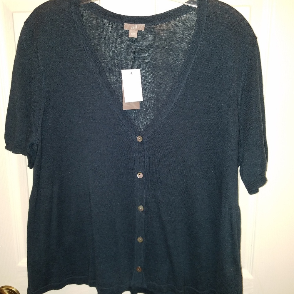 Button down sweater NWT